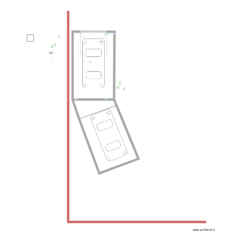 Double garage   atelier en L titoupacas. Plan de 0 pièce et 0 m2