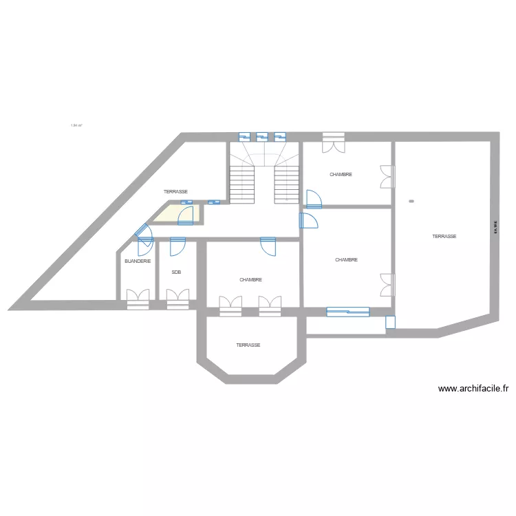 AU PARADIS ETAGE. Plan de 
