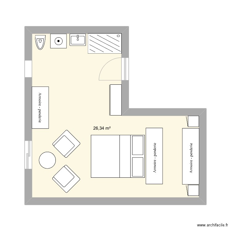 Suite parentale . Plan de 0 pièce et 0 m2