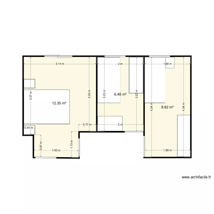 PLANO HABITACIONES PISO SANT JOSEP . Plan de PLANO HABITACIONES PISO SANT JOSEP . Plan de