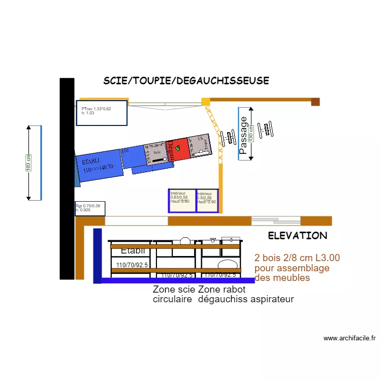 RANGEMENT ATELIER 2021 v2. Plan de RANGEMENT ATELIER 2021 v2. Plan de