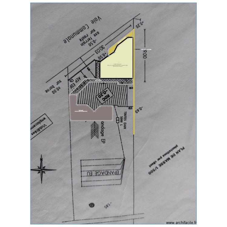 DUHAMEL. Plan de 4 pièces et 285 m2