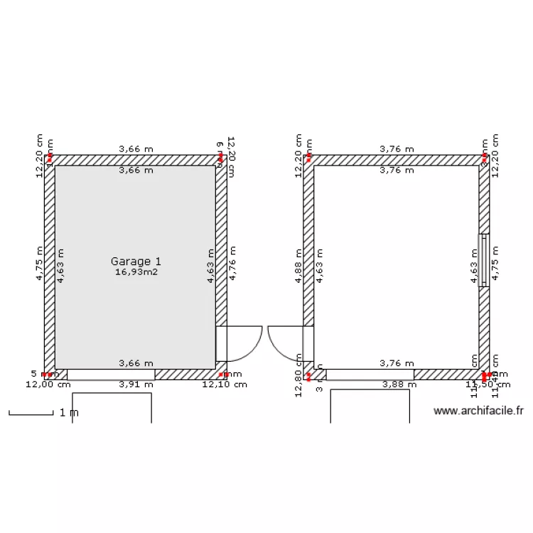 garage. Plan de 