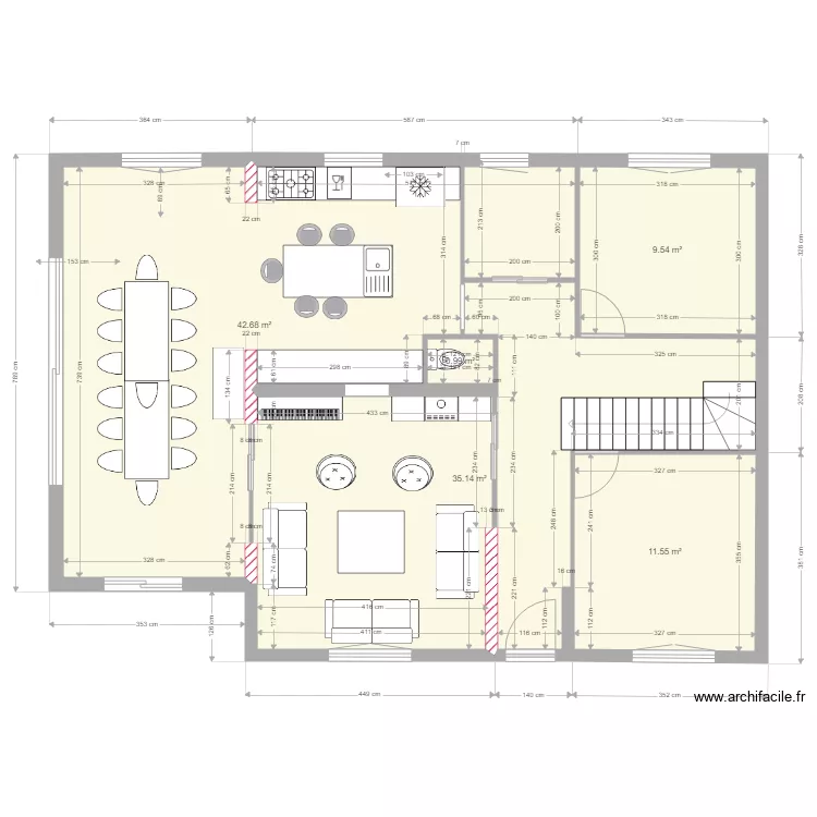 d&eacute;tail pi&egrave;ces de vie essai4. Plan de 