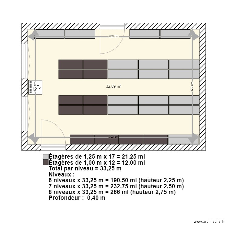 OMAK MAROC Option 2 épis. Plan de 1 pièce et 33 m2