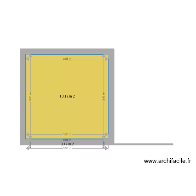 Raccord murs diff&eacute;rents B. Plan de 
