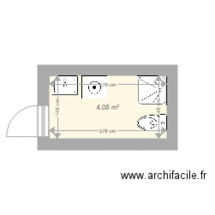 sdb lacassie. Plan de 0 pièce et 0 m2