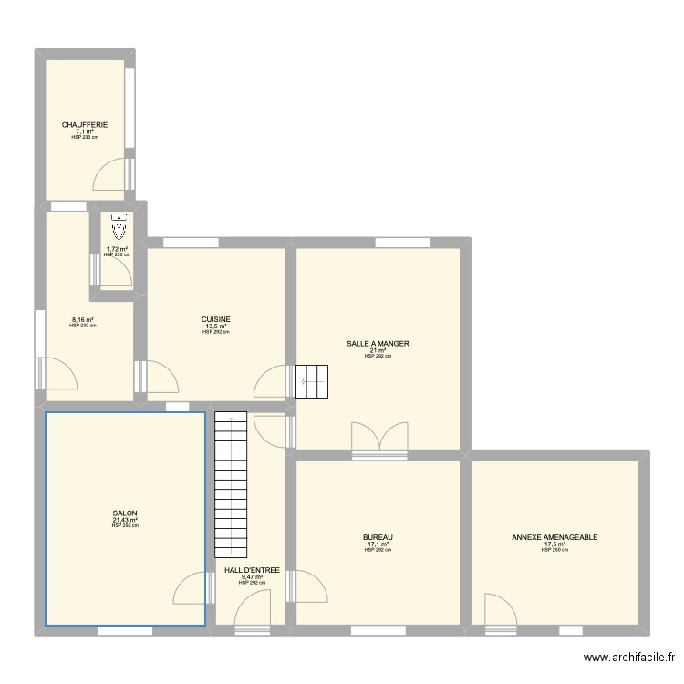 PLAN ARBRE. Plan de 9 pièces et 117 m2