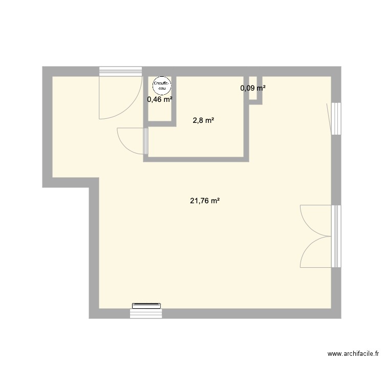 Appartement LA GIETTAZ. Plan de 4 pièces et 25 m2