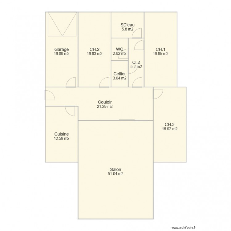 Maison F4 container. Plan de 0 pièce et 0 m2