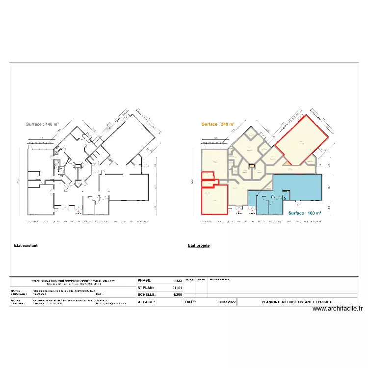 Ville de Gouvieux. Plan de 