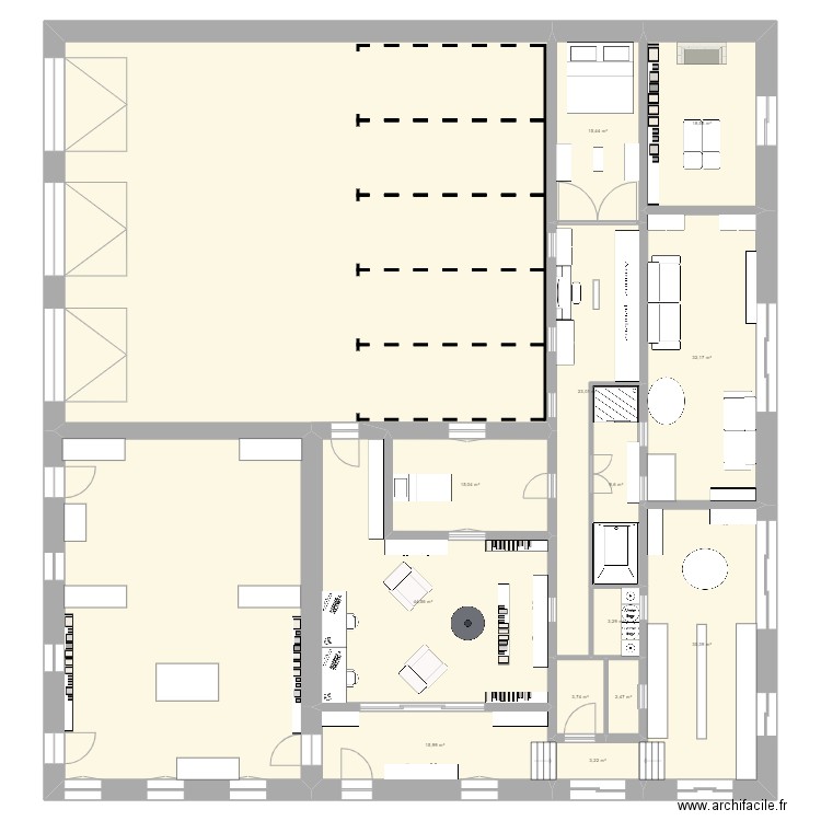 YBYNBYNY6NYNYNY. Plan de 15 pièces et 491 m2