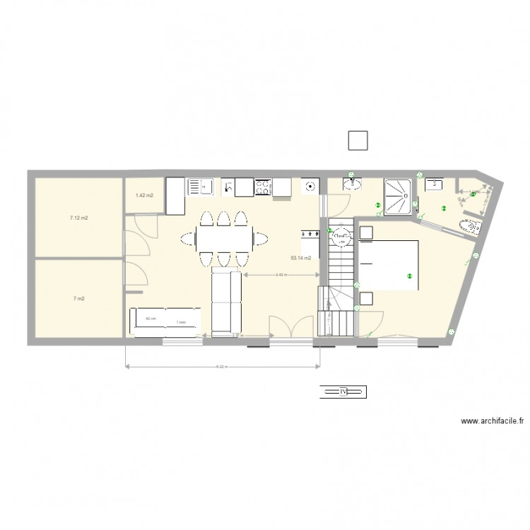 lacanau original agrandi 31 07 2016. Plan de 0 pièce et 0 m2