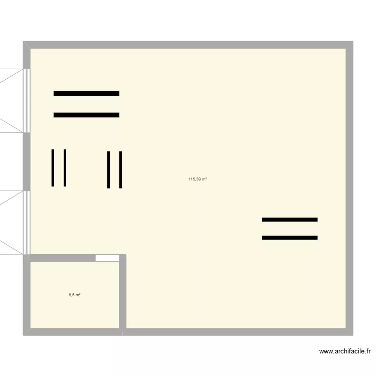 garage. Plan de garage. Plan de