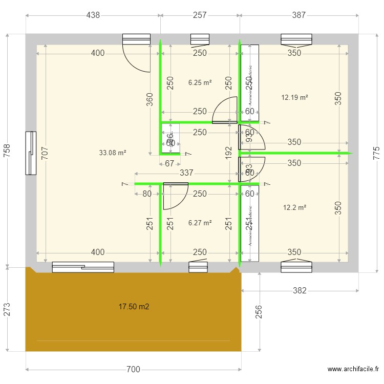 GRANET LOT 80.2. Plan de 6 pièces et 84 m2