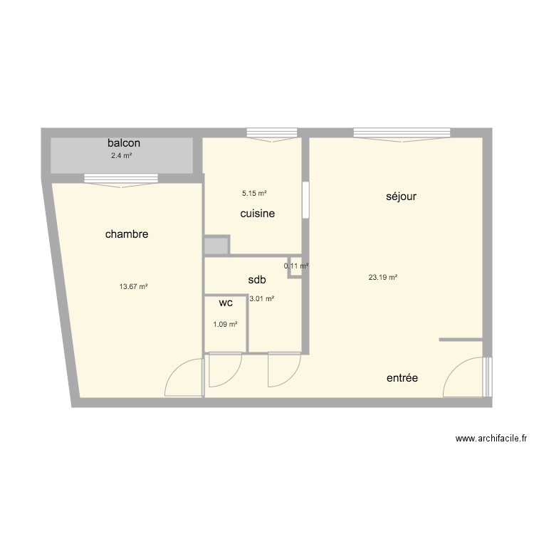 Plan projet plomberie 1 mélinière. Plan de 0 pièce et 0 m2