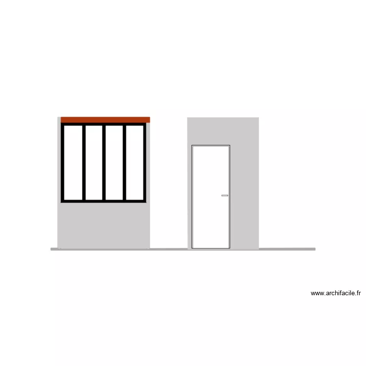 verrière salle de bains. Plan de verrière salle de bains. Plan de