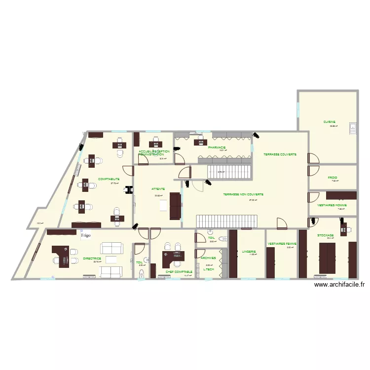 Clinique Niang. Plan de 