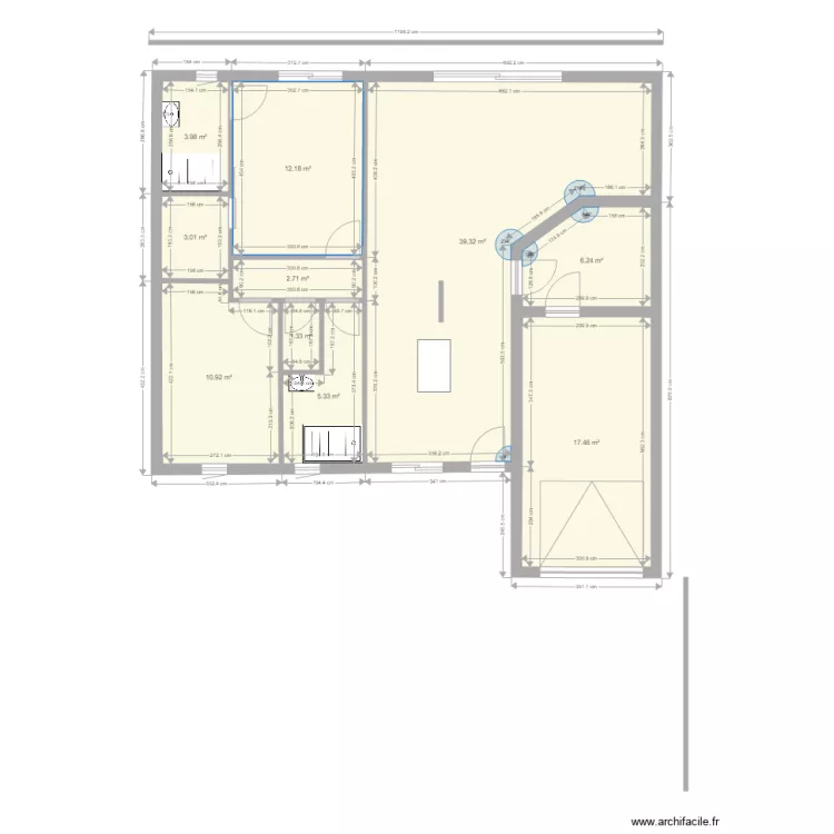 maison Chauvigny plein pieds 1. Plan de 