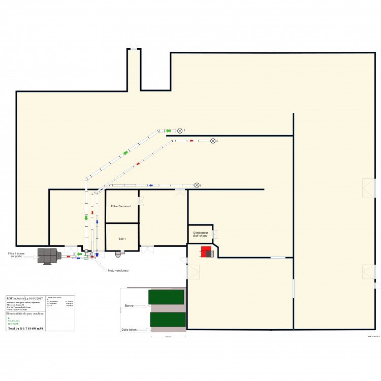 Bonnardel aspiration 3 machines. Plan de 0 pièce et 0 m2
