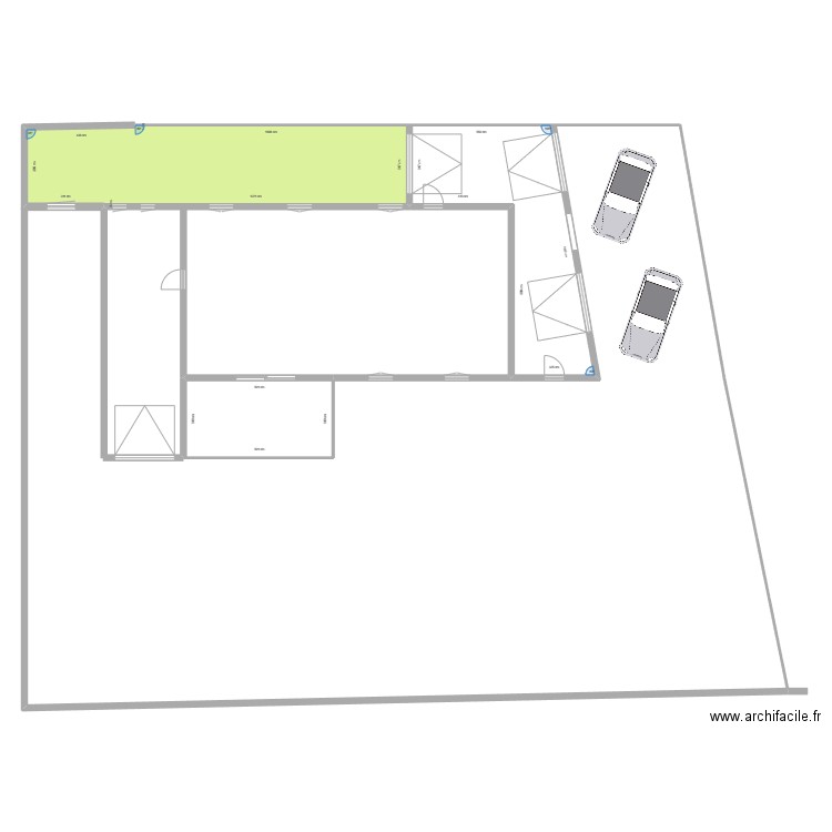 DP 9. Plan de 3 pièces et 103 m2