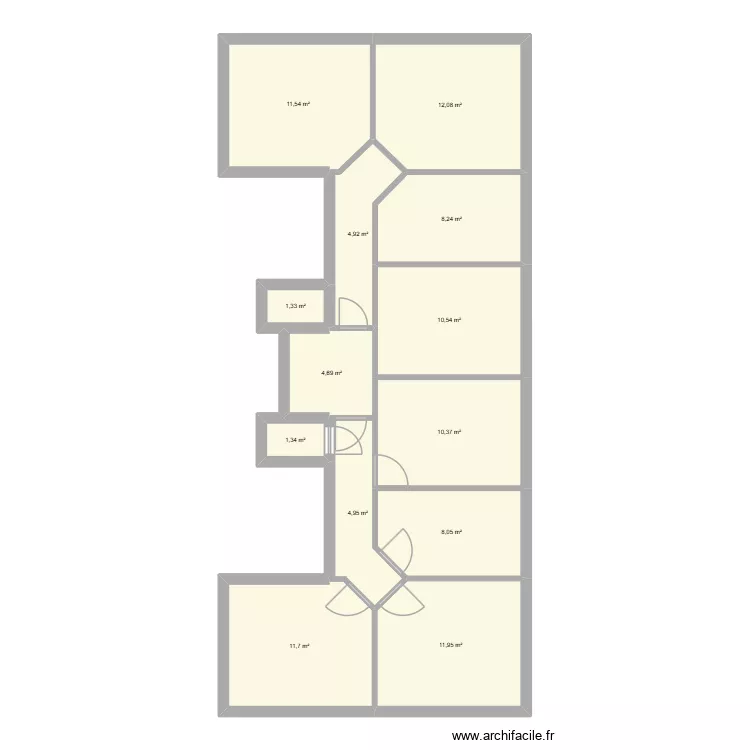 Chatou. Plan de 13  et 102 m²