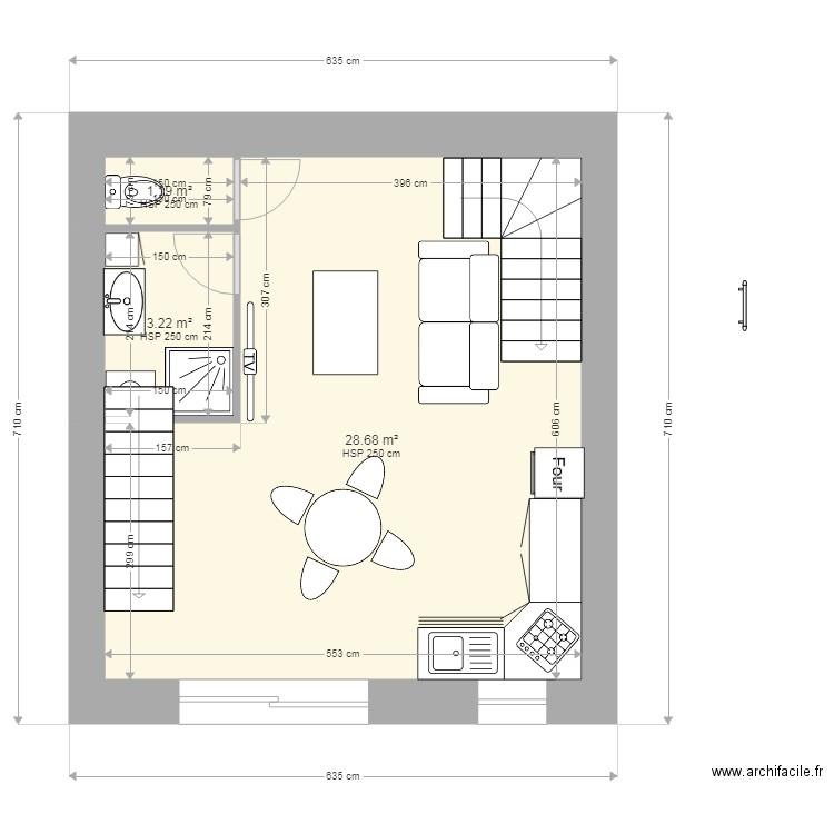 Sci Floreca projet étage numéro 2. Plan de 0 pièce et 0 m2
