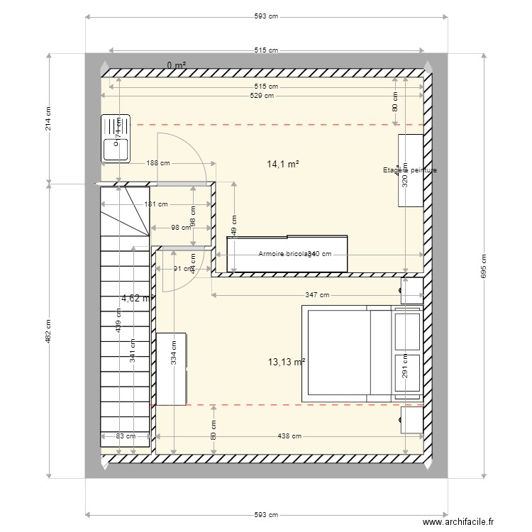grange étage 3 b. Plan de 0 pièce et 0 m2