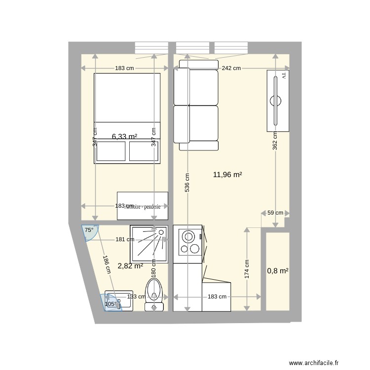 bayonne. Plan de 0 pièce et 0 m2