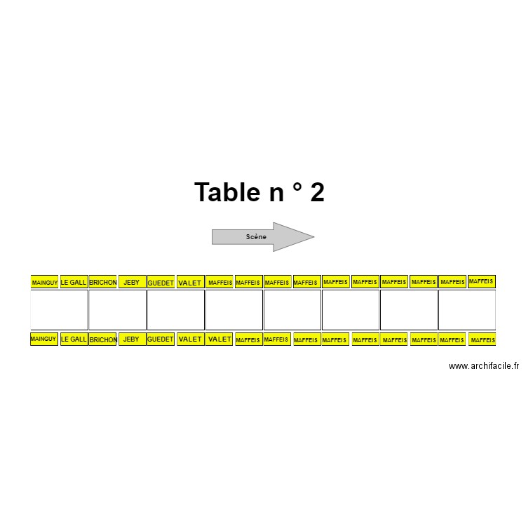 Table 2. Plan de 0 pièce et 0 m2