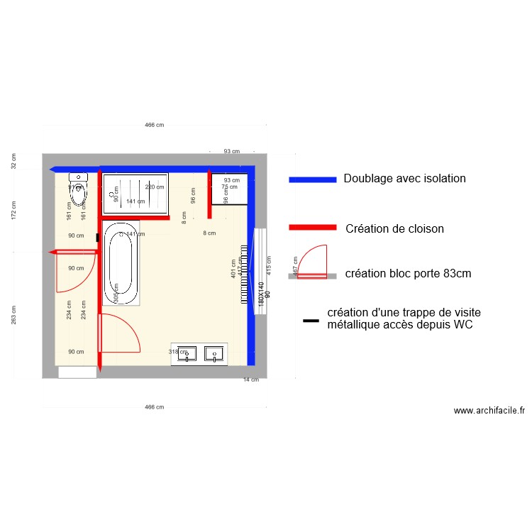 Sigonney projet. Plan de 0 pièce et 0 m2