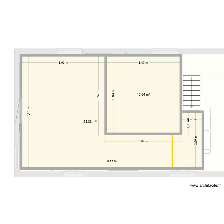 Plan du 14/03 avec étage. Plan de 3 et 104 m² Plan du 14/03 avec étage. Plan de 3 et 104 m²