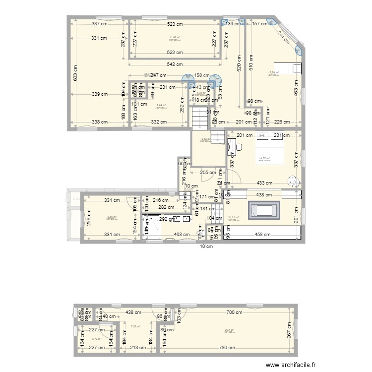 PLAN MAISON BALBRONN APRES. Plan de 0 pièce et 0 m2