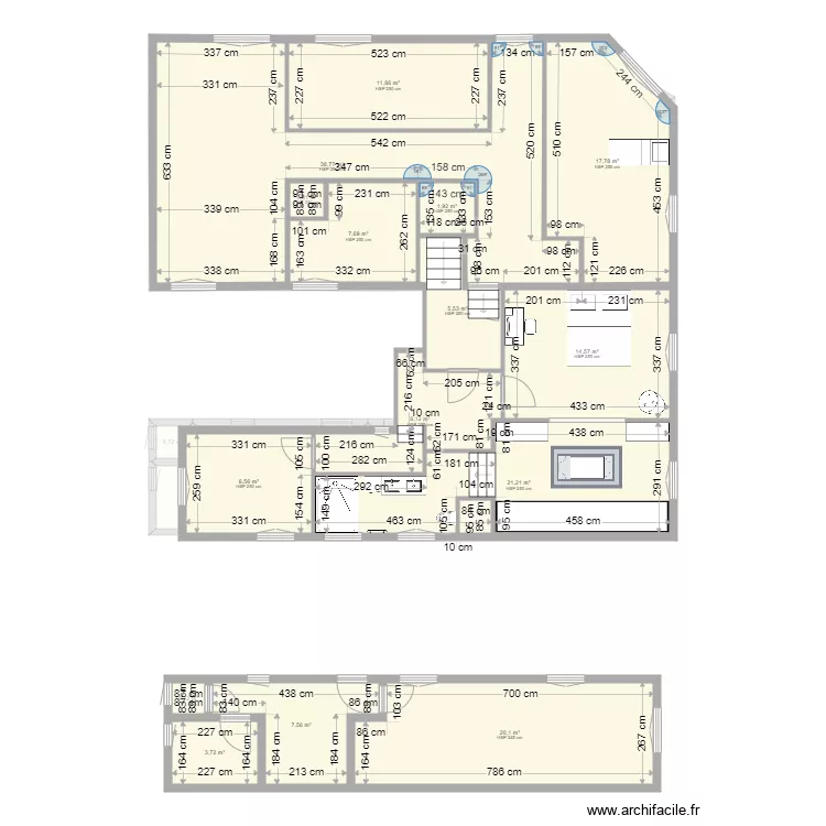PLAN MAISON BALBRONN APRES. Plan de 