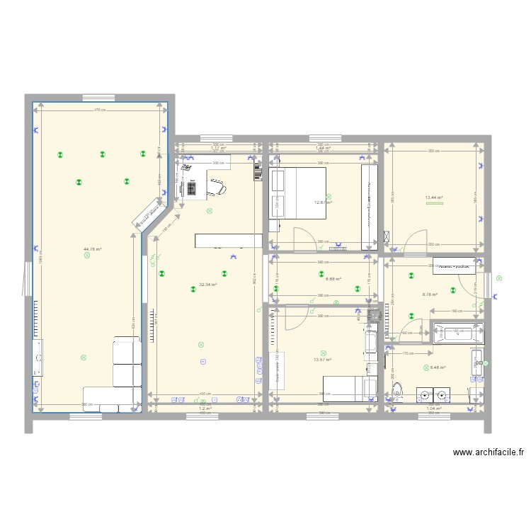 Etage Baisieux Elec. Plan de 0 pièce et 0 m2