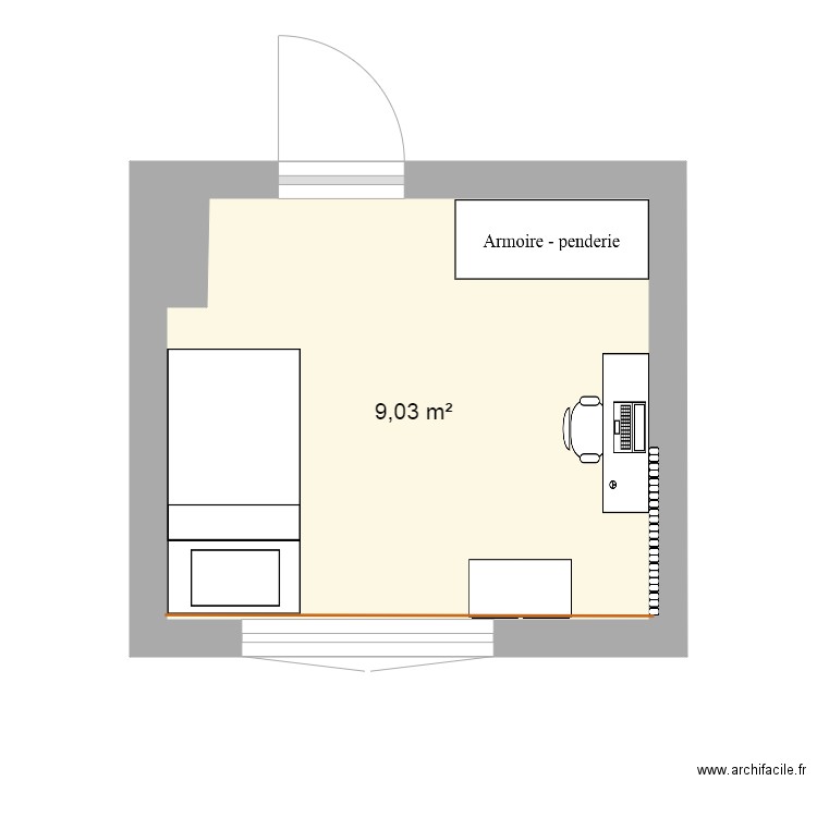 chambre anime2. Plan de 0 pièce et 0 m2