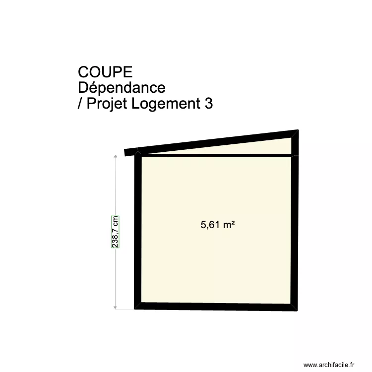 11 jf Coupe logement 3 . Plan de 