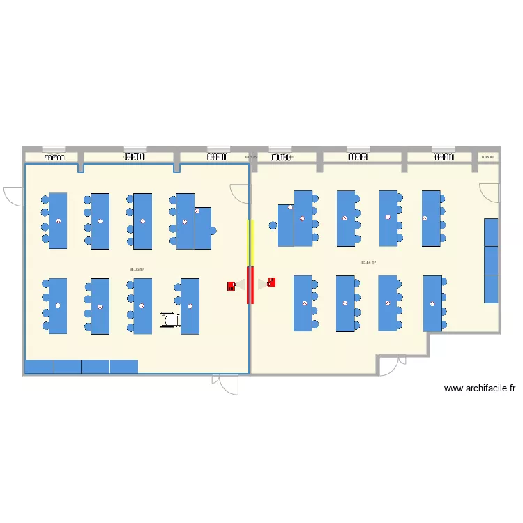 labos coll&egrave;ge v2. Plan de 