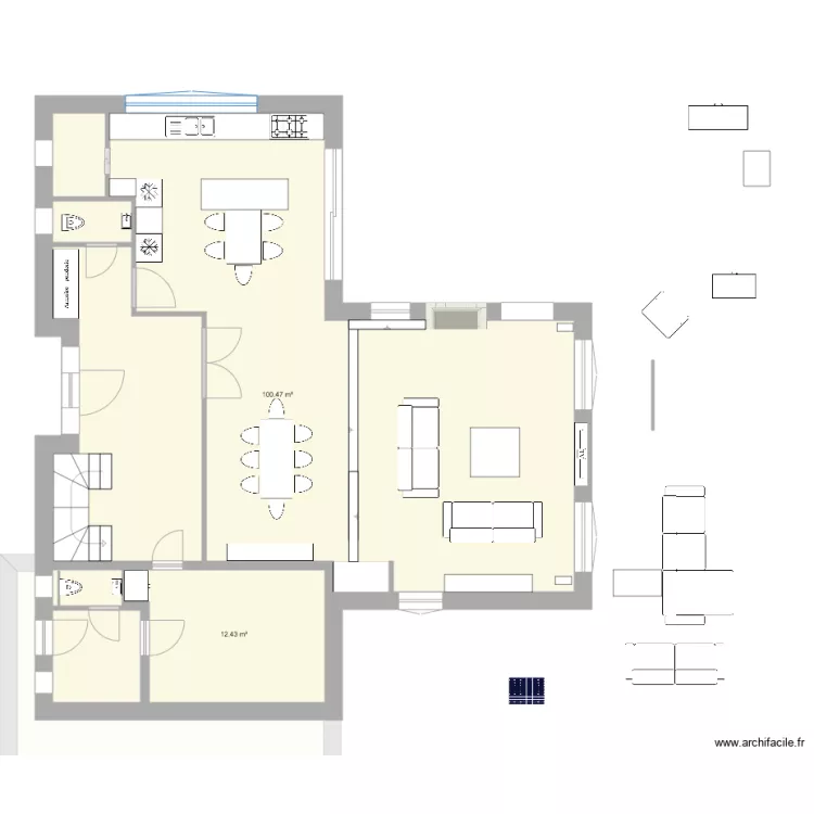 rez final avec tv sans celier 3. Plan de 
