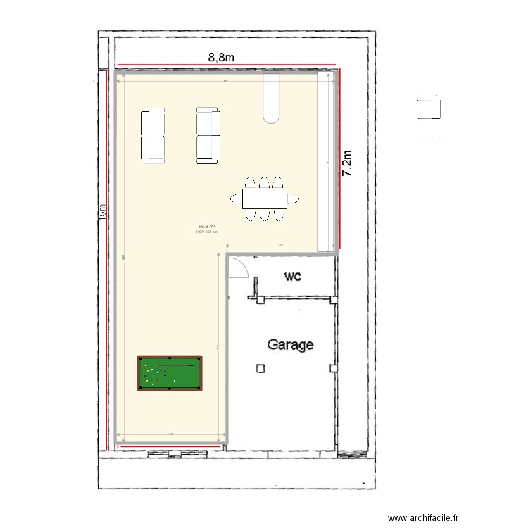 taberna. Plan de 0 pièce et 0 m2