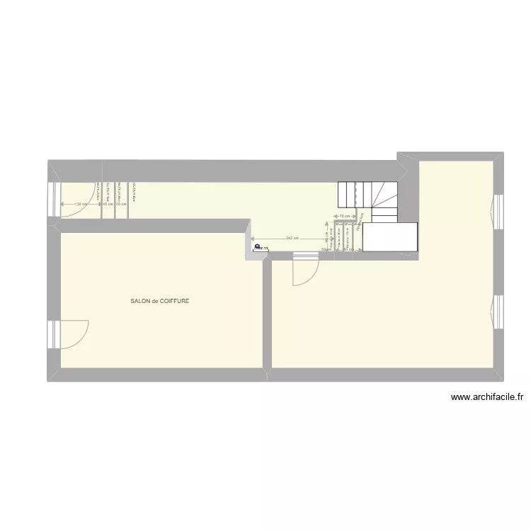COURBET RDC Ma&ccedil;onnerie. Plan de 