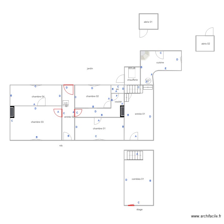 bigaud maison PB. Plan de 0 pièce et 0 m2