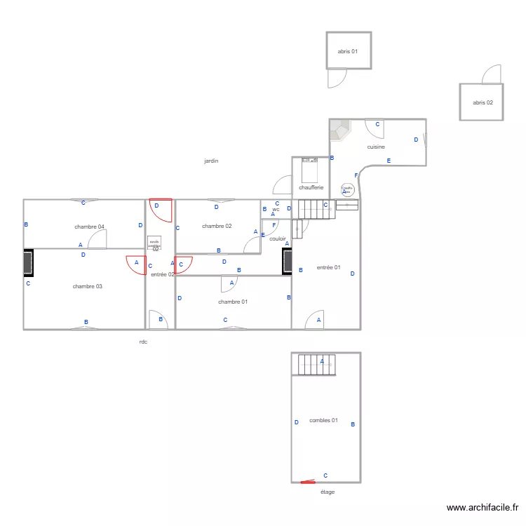 bigaud maison PB. Plan de 