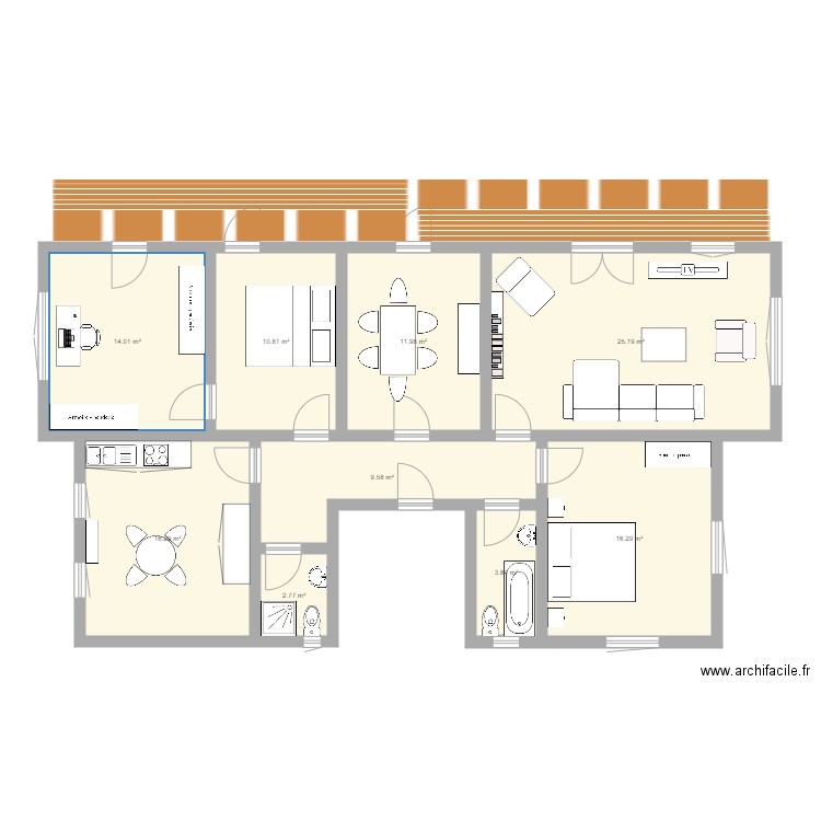 Projet Corcelles. Plan de 0 pièce et 0 m2