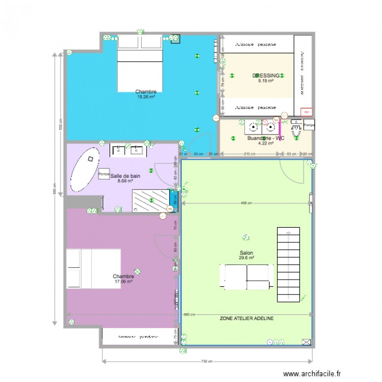 Projet buanderie Déc 2016 FIN TRAVAUX SEBASTIAN. Plan de 0 pièce et 0 m2