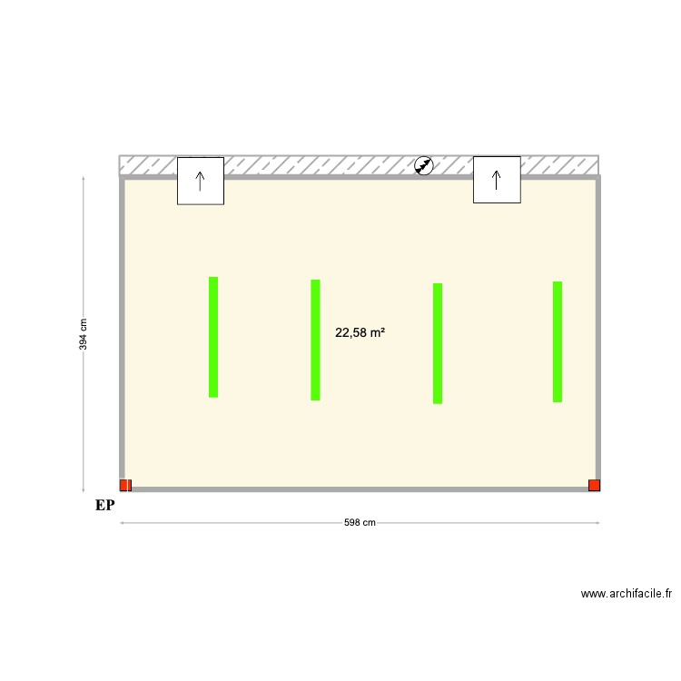 Dorin Grigoras. Plan de 1 pièce et 23 m2