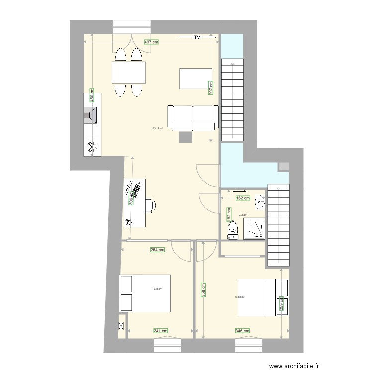 Gare Etage 1 V2. Plan de 0 pièce et 0 m2