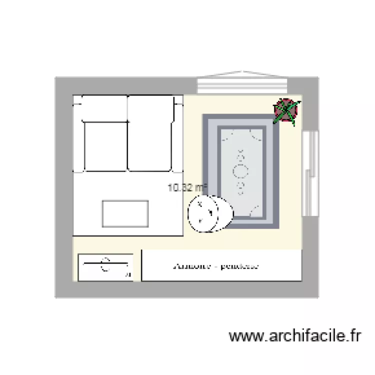 chambre soraya. Plan de 