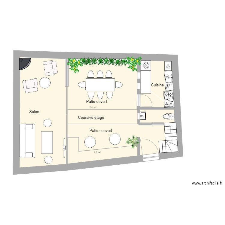 maison Sidi mimoun. Plan de 0 pièce et 0 m2