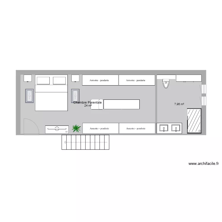 chambre parentale ST PEE. Plan de 